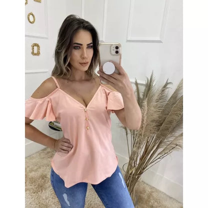 Blusinha Social Feminina (regata Alcinha com Manga)- 07