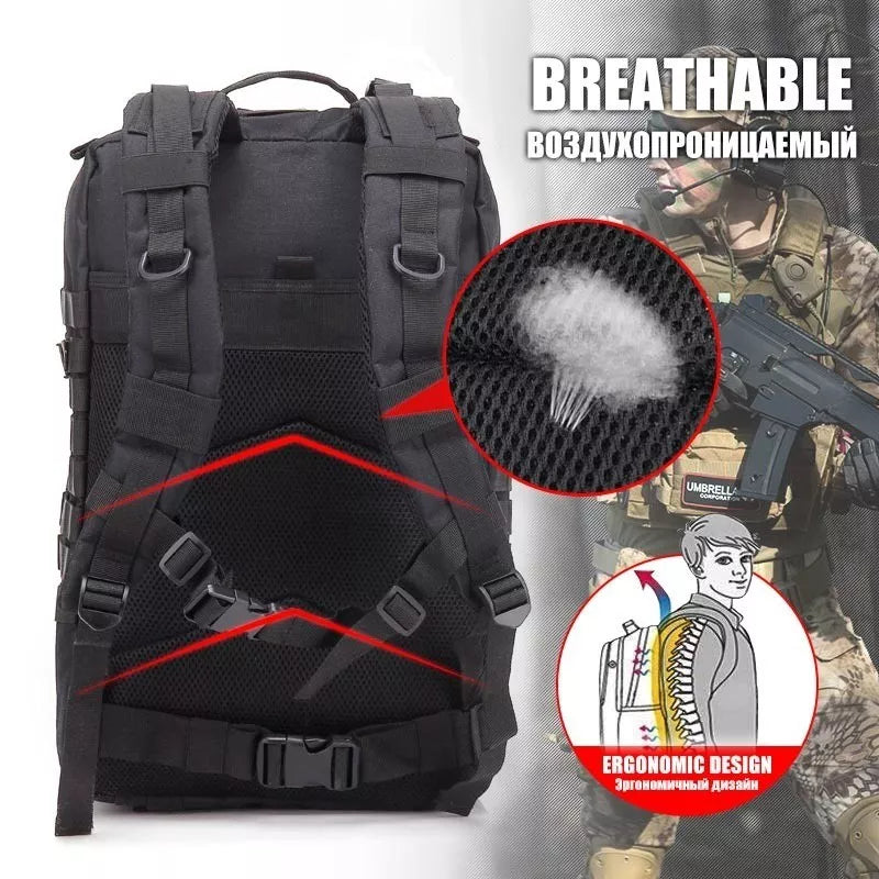 30L/50L 1000d Camo Saco Dos Homens Mochila Saco Fora Saco De Acampamento À Prova D 'Água Caça Mochila