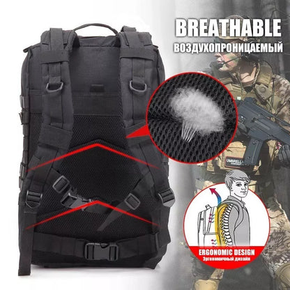 30L/50L 1000d Camo Saco Dos Homens Mochila Saco Fora Saco De Acampamento À Prova D 'Água Caça Mochila