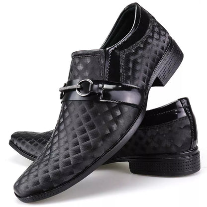 Sapato Masculino Social Touroboots Conforto Estampado Envernizado Calce Fácil
