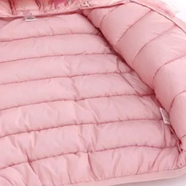 Casaco De Inverno Infantil Grosso De Algodão Estampado