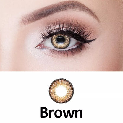 ZELIN Lente de Contato Colorida Aparência Natural Uso Anual Para Maquiagem Dos Olhos