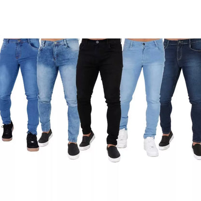 Calça Jeans Masculina Skinny Original Elastano Qualidade Premium