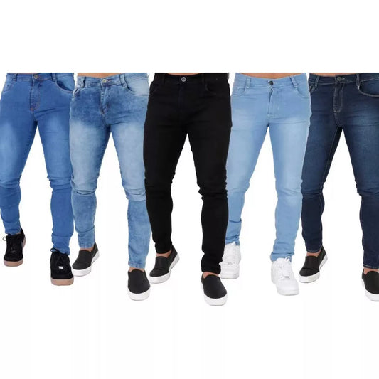 Calça Jeans Masculina Skinny Original Elastano Qualidade Premium