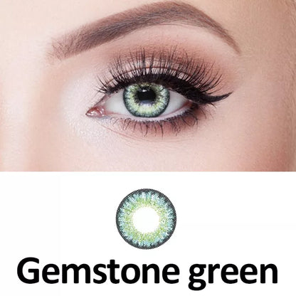 ZELIN Lente de Contato Colorida Aparência Natural Uso Anual Para Maquiagem Dos Olhos