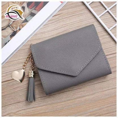Carteira Feminina Com Franjas/Bolsa Porta-Cartões/Bolsa De Mão/Porta-Cartões