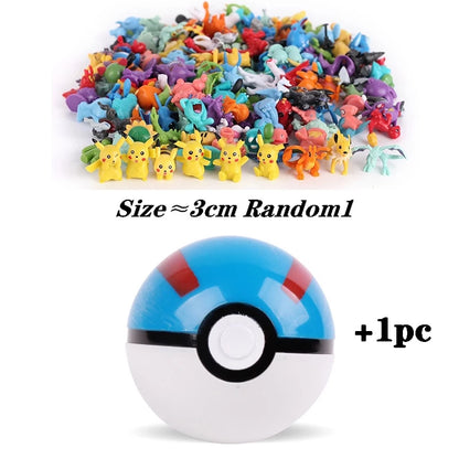7 cm multicolorido pokémon bola pokémon de alta qualidade brinquedo figura 2-3 cm para crianças presente de aniversário