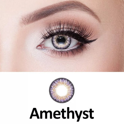 ZELIN Lente de Contato Colorida Aparência Natural Uso Anual Para Maquiagem Dos Olhos