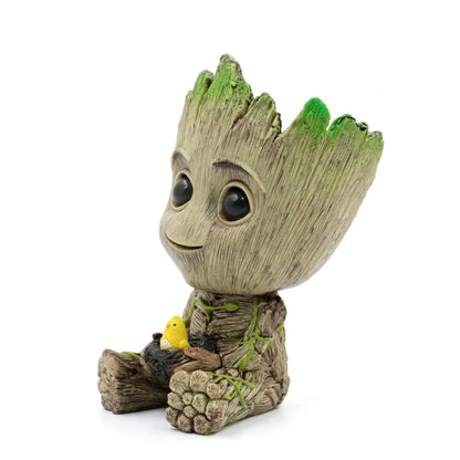 Baby Groot Vaso De Flores Plantador Suculenta Ninho Guardians Of The Galaxy Figura Brinquedo