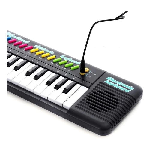 Teclado Piano com Microfone Infantil Music Center