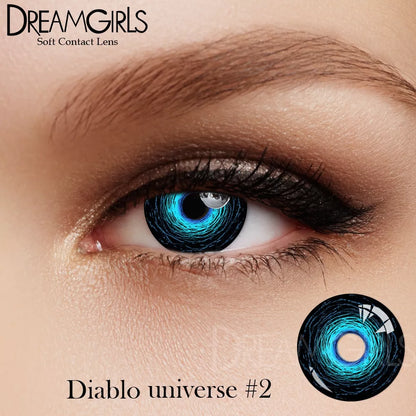 DreamGirls blackhole Cosplay Lente De Contato Colorida Para Olhos/Uso De Festa
