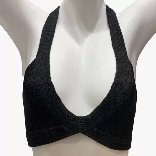 Blusa Top Cropped Faixa De Treino Sexy Tricô Multiformes Tomara Que Caia Verão 2023 Best