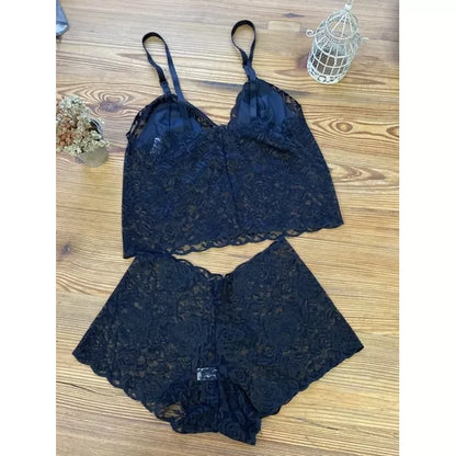 Espera Marido Conjunto Renda Vermelho Feminino Adulto Lingerie Forrado
