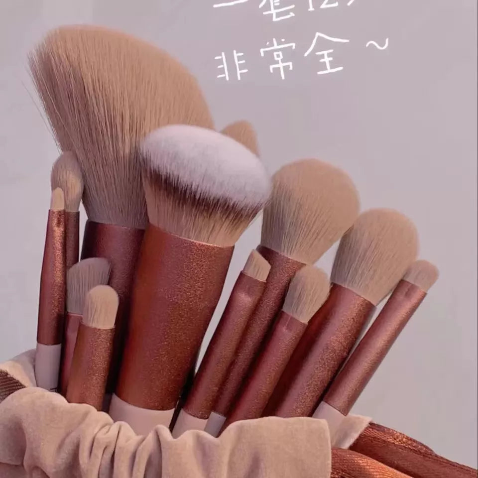 Kit 13 Pçs Pincéis De Maquiagem Contorno Kabuki Profissional
