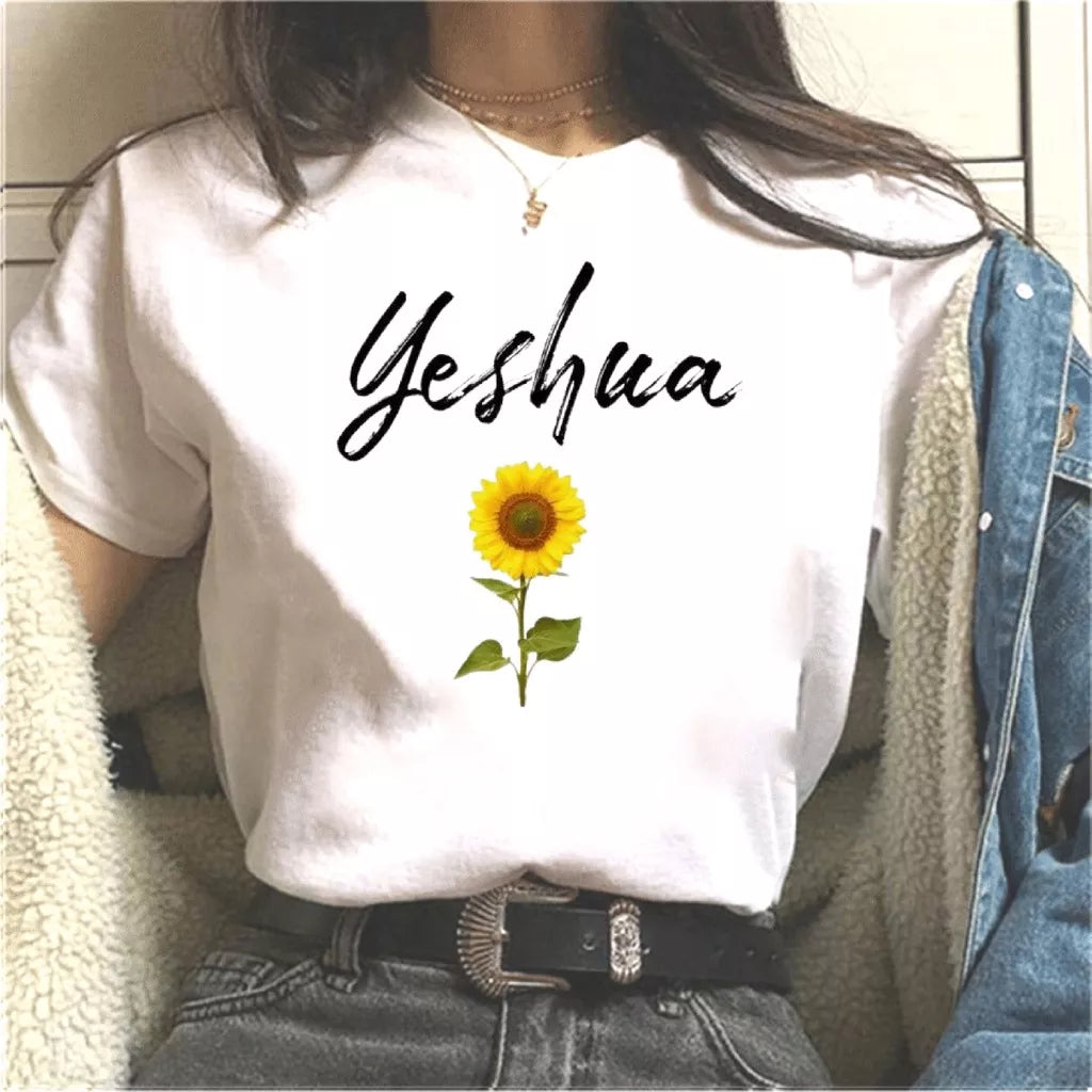 T-shirt Feminina Camiseta Floresça Onde Deus Te Plantar