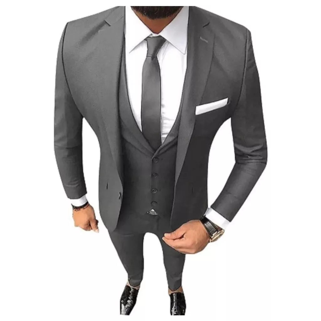 Terno Slim Masculino Completo de Luxo - Várias Cores ( Calça + Blazer )