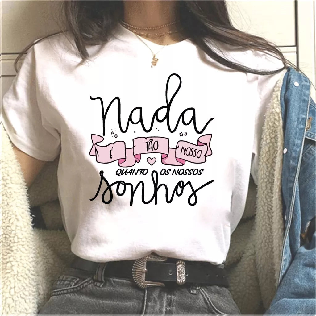 T-shirt Feminina Camiseta Floresça Onde Deus Te Plantar