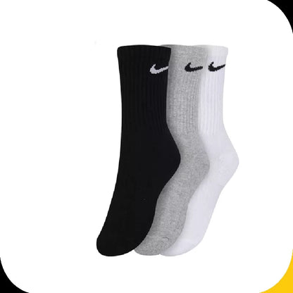 Kit 3 Pares Meias Esportivas Cano Médio Multimarcas