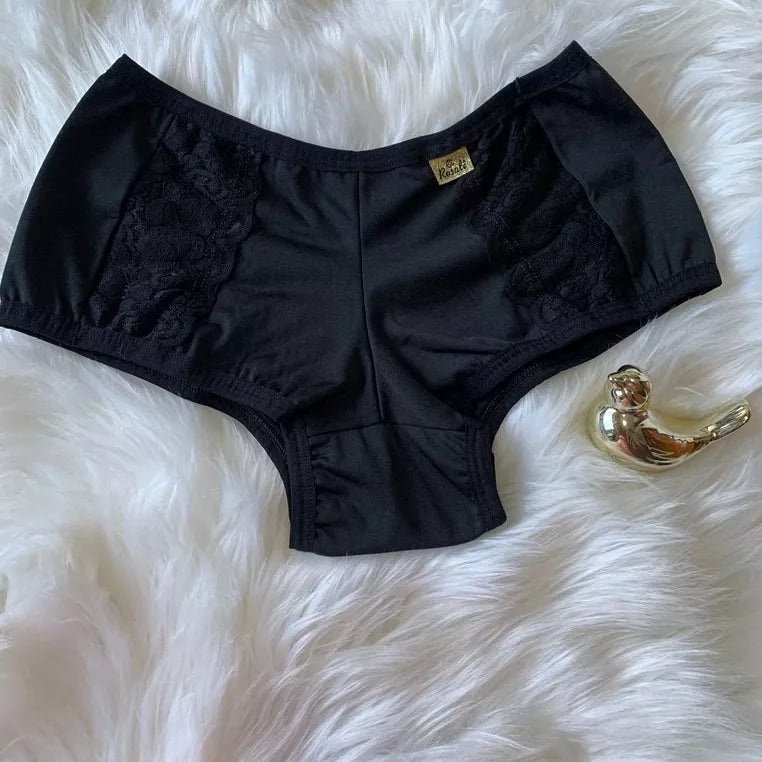 Calcinha estilo short Kit com 4 short Débora microfibra linha lingerie de luxo!