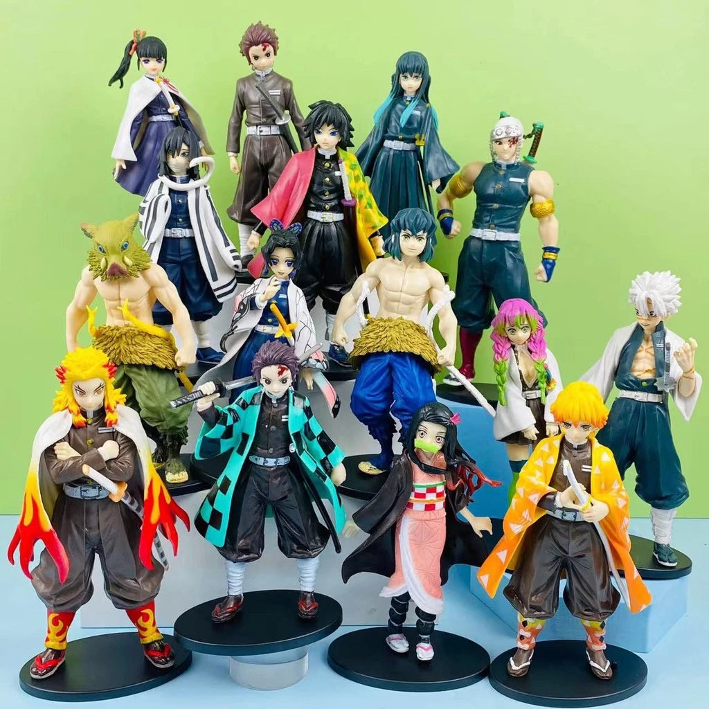 Action figure demon slayer /Boneco Demon Slayer PVC Com Caixa Boneco De Ação kimetsu no yaiba boneco Kamado Tanjirou Vários Personagens bonecos demon slayer tanjiro action figure/nezuko figure/Zenitsu Action figure/demon slayer figure/Action figure anime