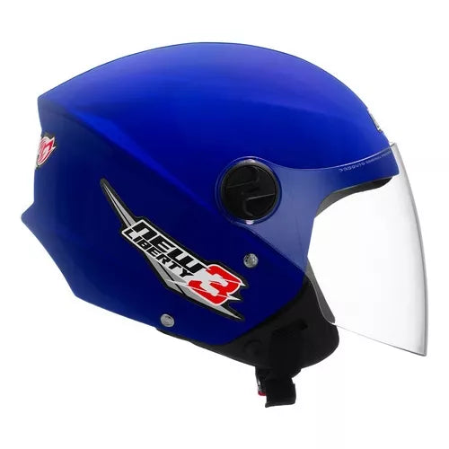 Capacete Moto Aberto Masculino e Feminino Com Viseira Móvel New Liberty Three 3 Pro Tork