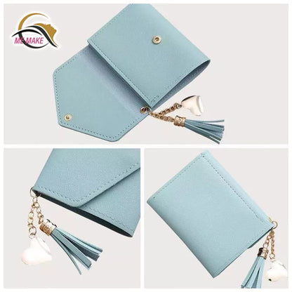 Carteira Feminina Com Franjas/Bolsa Porta-Cartões/Bolsa De Mão/Porta-Cartões