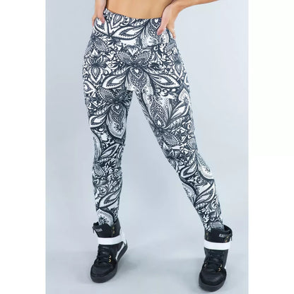 Calça Legging Suplex Saia Tapa Bumbum Estampada Cintura Alta Fitness