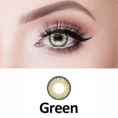 ZELIN Lente de Contato Colorida Aparência Natural Uso Anual Para Maquiagem Dos Olhos