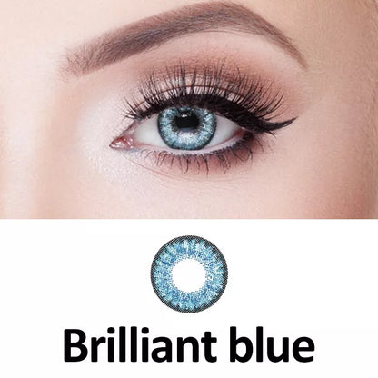 ZELIN Lente de Contato Colorida Aparência Natural Uso Anual Para Maquiagem Dos Olhos