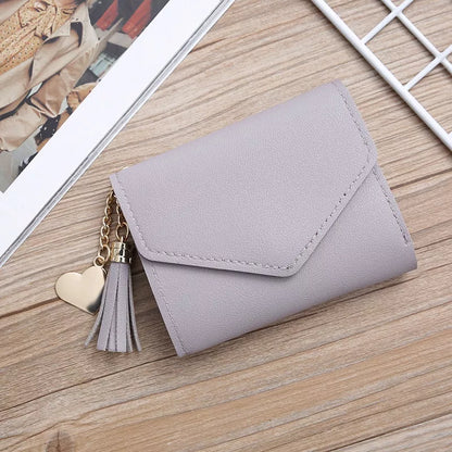 Carteira Feminina Com Franjas/Bolsa Porta-Cartões/Bolsa De Mão/Porta-Cartões