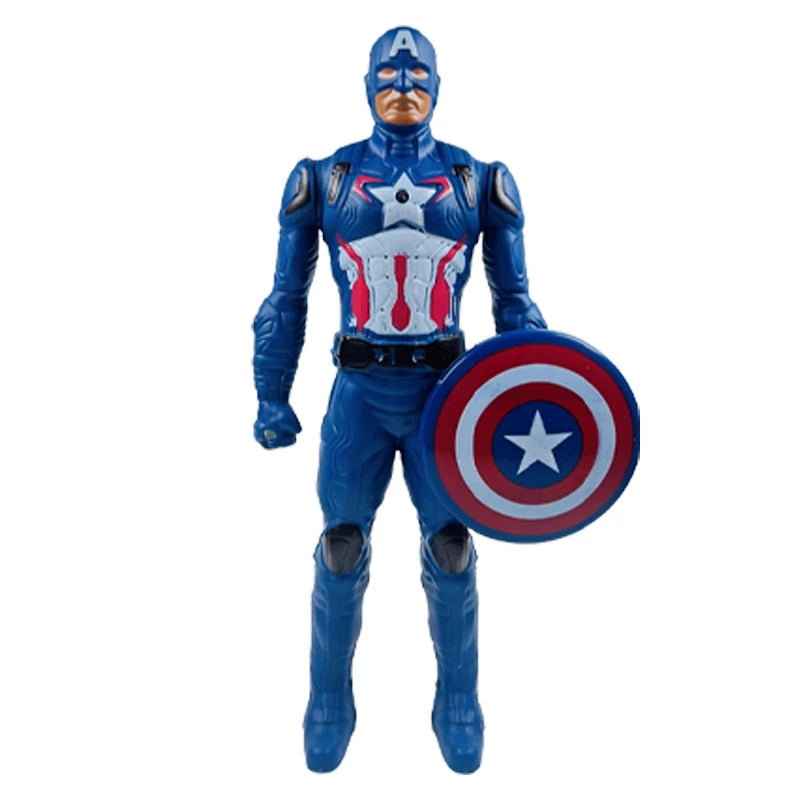 Figura De Ação Marvel Heroes Light 17CM Vingadores-Homem Aranha , E Capitão América