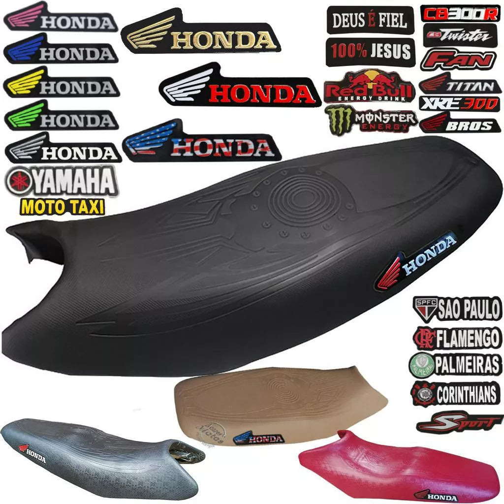 Capa Banco Emborrachada Titan Fan Bros Ybr Fazer Tornado Twister Lander Todas