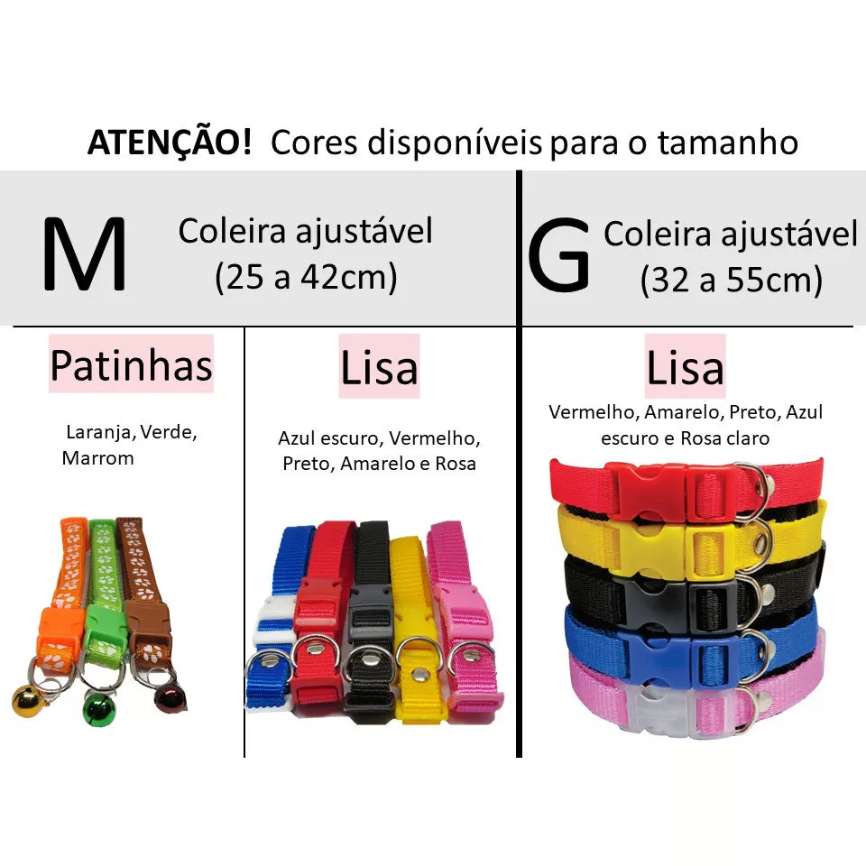 Pet Coleira De Cachorro E Gato Ajustável Coleira Ajustável Com Estampa De Pegadas Com Sino Para Gatos E Cães