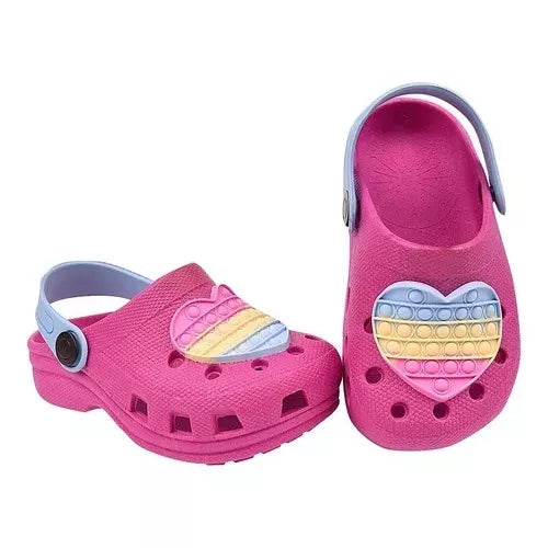 Sandalia Chinelo Babuche Infantil Menina Original Leve e Macio Coração