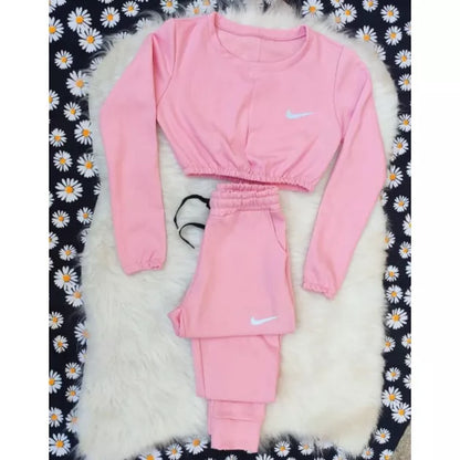 conjunto moletom flanelado NK inverno 2023