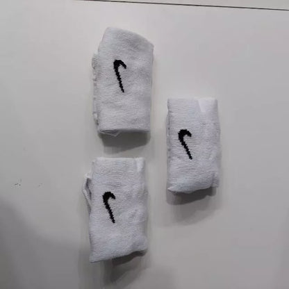 Kit 12 Meias ou 6 Pares de Meias Soquete curta algodão Masculinas e femininas Brancas