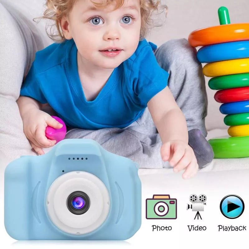 Mini Câmera Digital Infantil/Recarregável/À Prova De Choque/Vídeo Para Crianças/8 Milhões
