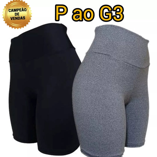 Bermuda Legging feminina , Cintura Alta em Suplex do P ao G3 PLUS SIZE com costura reforçada , não fica transaparente