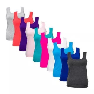 Regata blusinha alça larga grossa blusa regatinha viscolycra roupa feminina P M G GG promoção