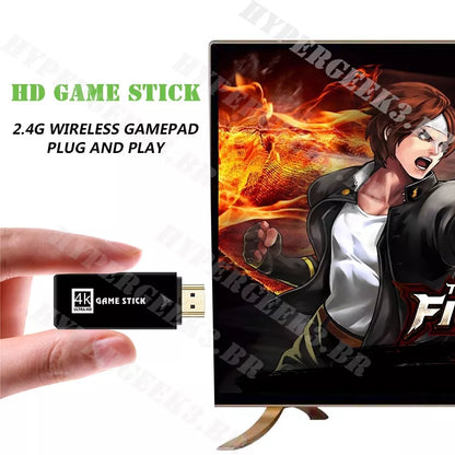video game Jogo Vara 4k Clássico Retro Vio Sem Fio Video Game U8 Console Equipped Com O Sistema De Novo Mais Do Que 3500/10000 Jogos