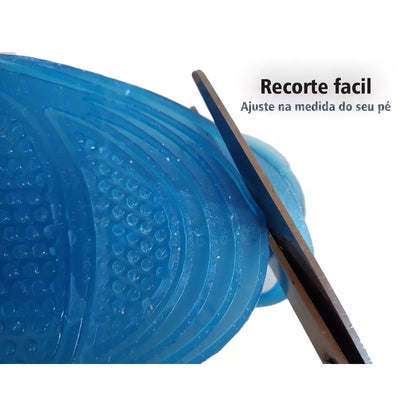 Palmilha Ortopédica Gel de Silicone para Dores nos Pés