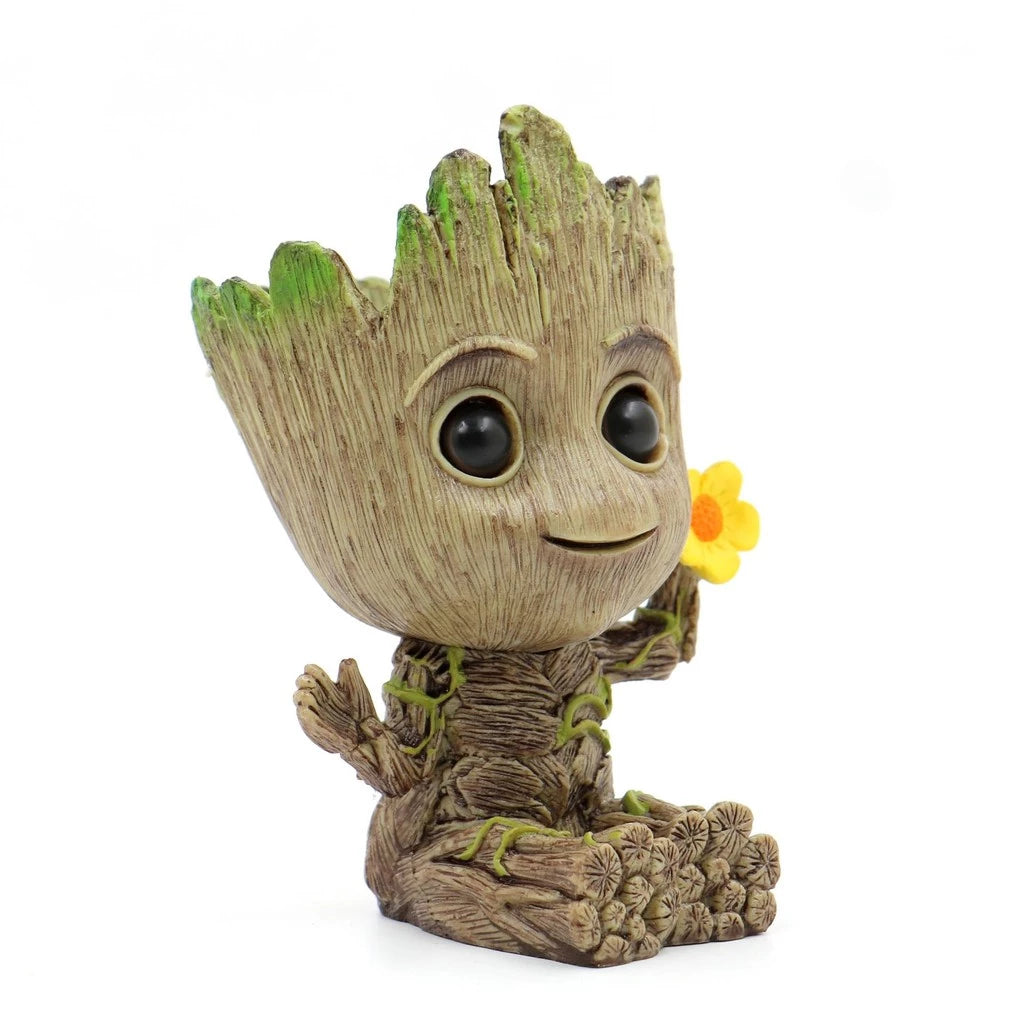 Baby Groot Vaso De Flores Plantador Suculenta Ninho Guardians Of The Galaxy Figura Brinquedo