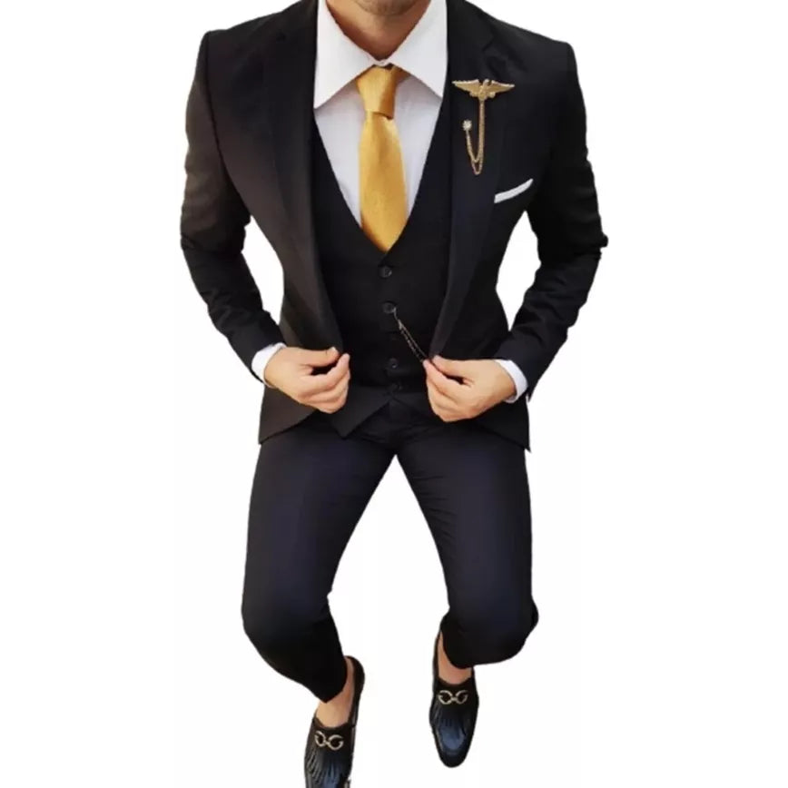 Terno Slim Masculino Completo de Luxo - Várias Cores ( Calça + Blazer )