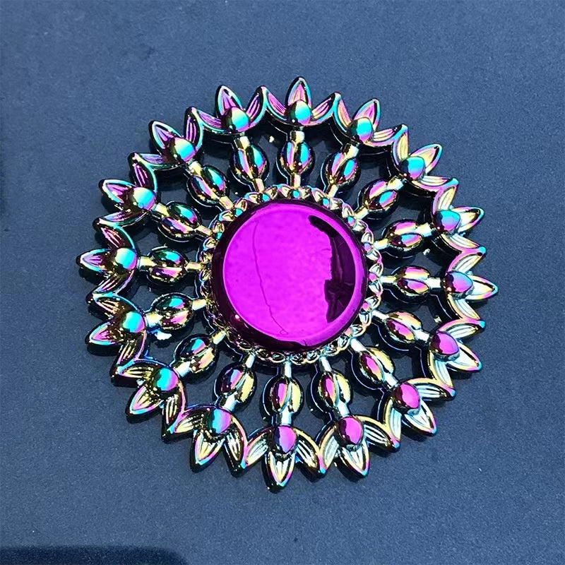 Novo Colorful Fit Spinner Zinc Alloy Decompression Toy Finger Metal Spinner Relieving Stress Effect