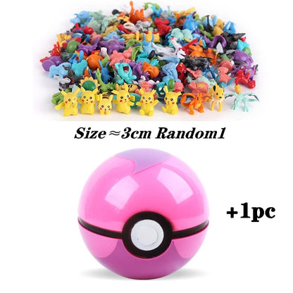 7 cm multicolorido pokémon bola pokémon de alta qualidade brinquedo figura 2-3 cm para crianças presente de aniversário