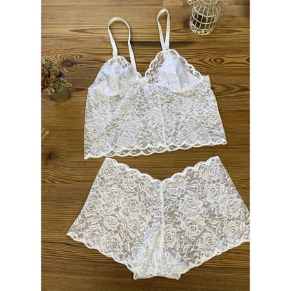 Espera Marido Conjunto Renda Vermelho Feminino Adulto Lingerie Forrado