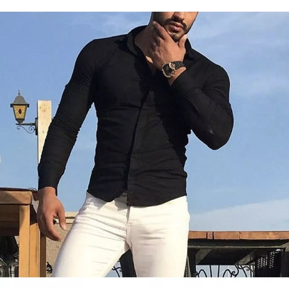 Camisa Masculina Slim Fit Luxo