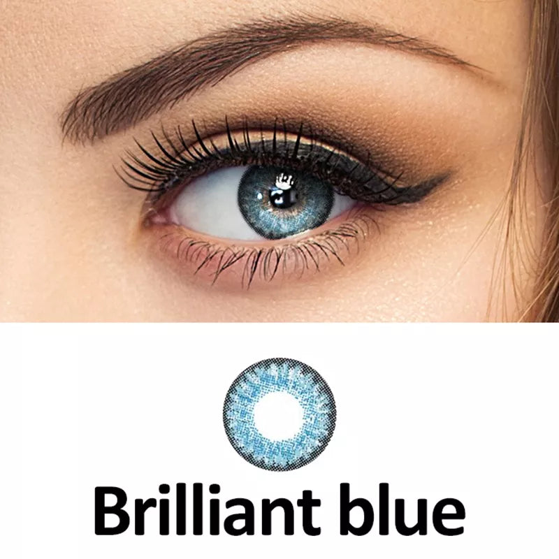 ZELIN Lente de Contato Colorida Aparência Natural Uso Anual Para Maquiagem Dos Olhos