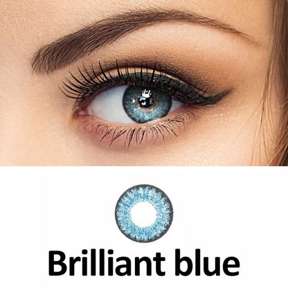 ZELIN Lente de Contato Colorida Aparência Natural Uso Anual Para Maquiagem Dos Olhos