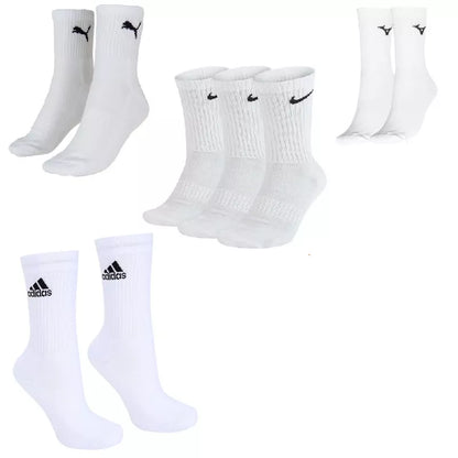Kit 3 Pares Meias Esportivas Cano Médio Multimarcas